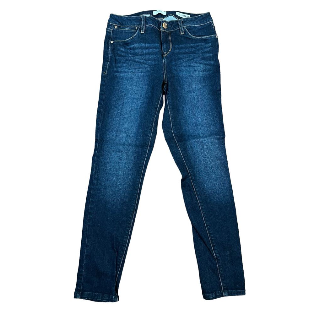 Kensie Effortless Ankle Biter Skinny Cropped Jeans sz 27 Womens indigo Blue